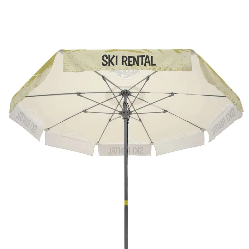 9' Deluxe Market Umbrella SS Dye Sub Kit with Valance view 3