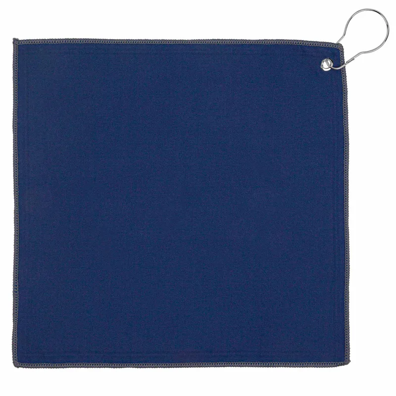 12" x 12" Recycled Golf Towel w/Carabiner view 2