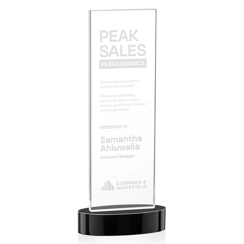 Deep Etch, Alberton base, Black, 4" x 10" x 2.5"