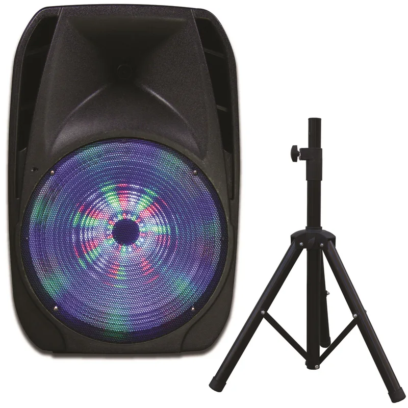 Supersonic® 15" Professional Bluetooth® DJ Speaker w/Tripod Stand