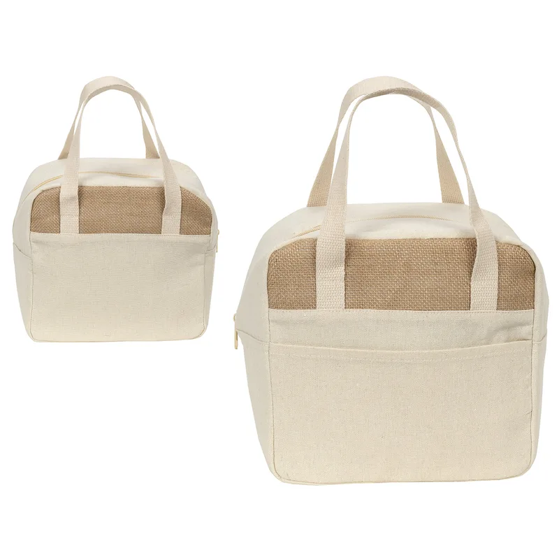 Savanna Jute & Recycled Cotton Cooler Bag view 2