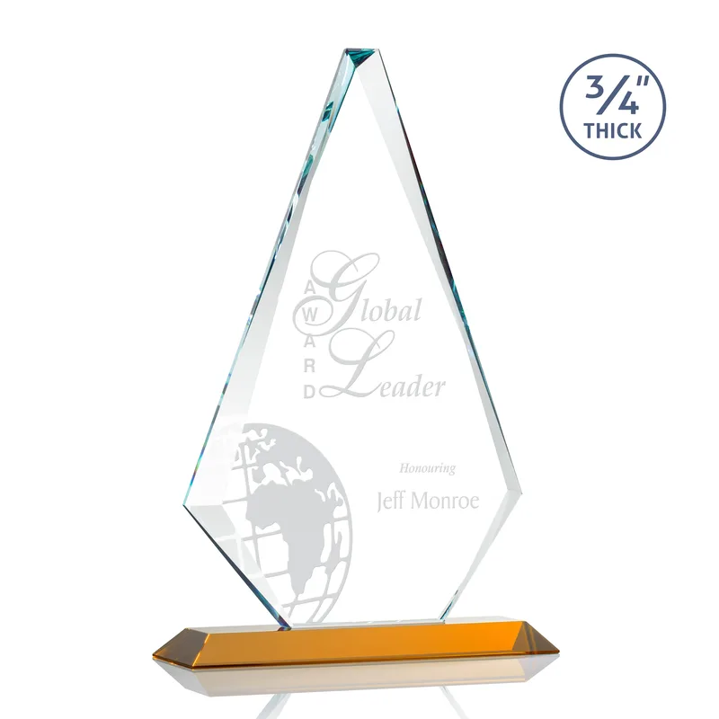 Deep Etch, Standard base, Amber, 10" x 15.25"