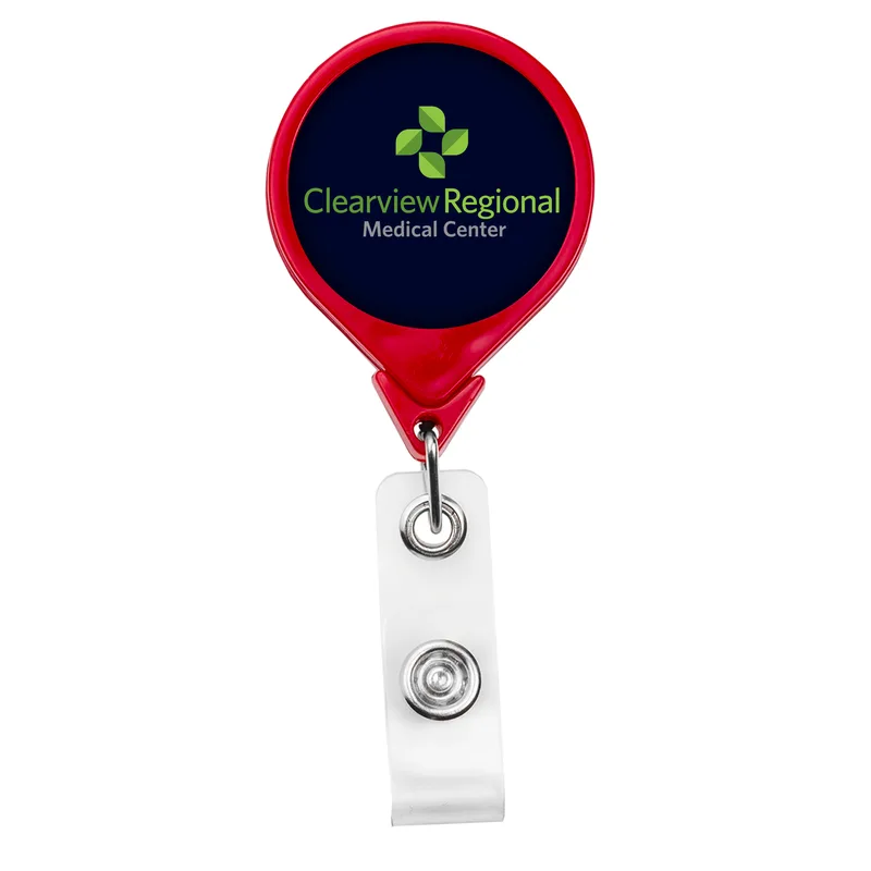 Magnet Back Jumbo Round Retractable Badge Reel view 6