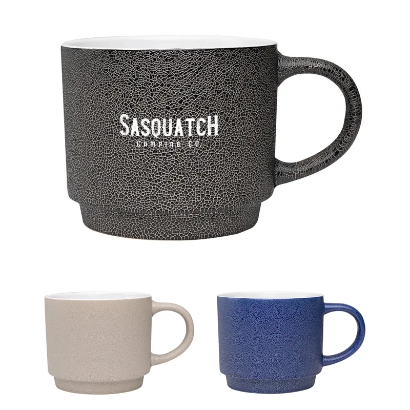 18 Oz. Pebble Grain Textured Ceramic Mug view 2