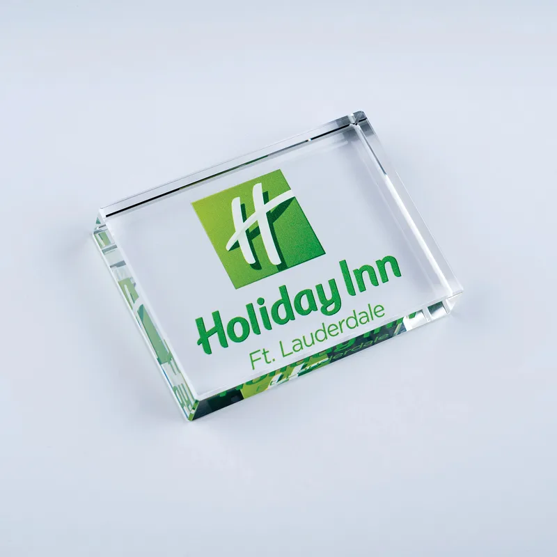 1034-Rectangle Paperweight JColor