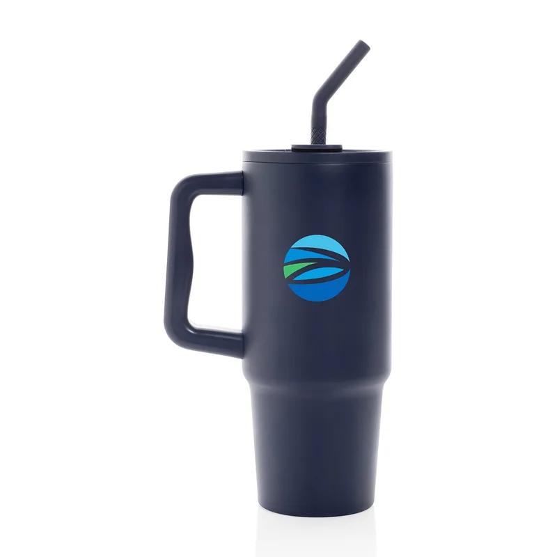 Embrace Deluxe Recycled Stainless Steel Tumbler 900ml - Navy