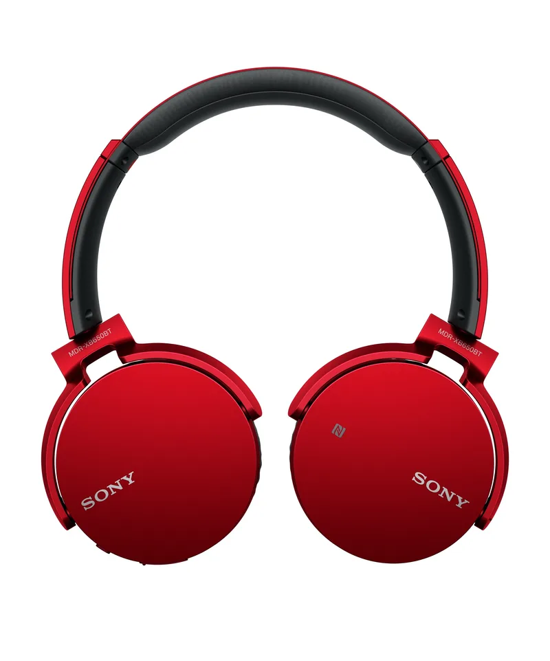 Sony® Wireless Deep Bass Headphones w/Bluetooth® (Red)