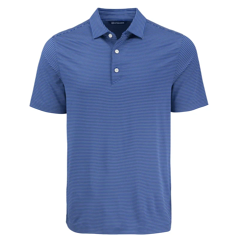 Cutter & Buck Forge Eco Fine Line Stripe Stretch Recycled Mens Polo view 7
