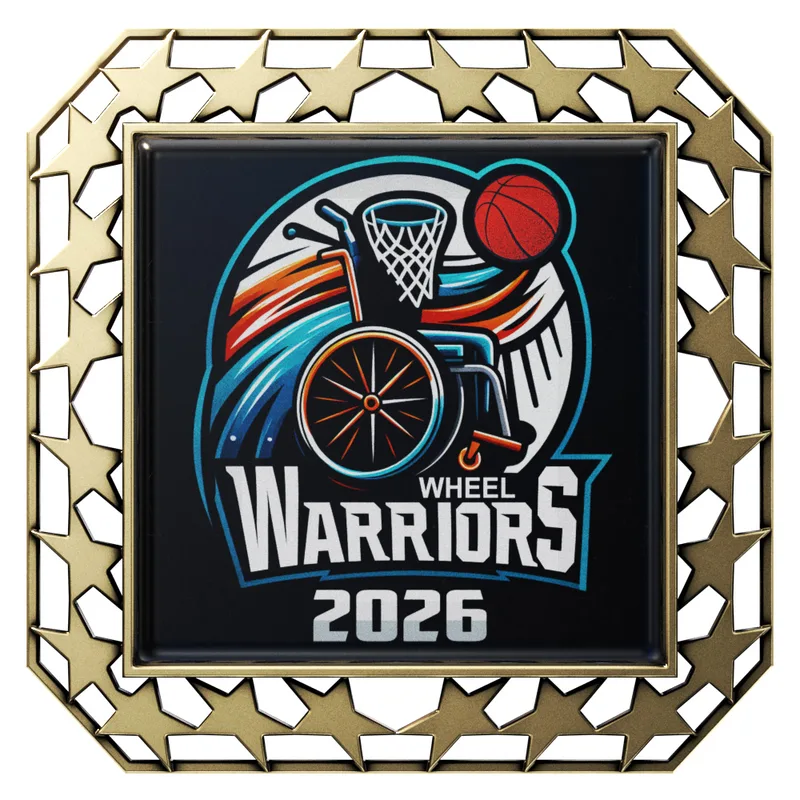 Vibraprint® Bright Star Border Square Insert Medallions (2-3/4") view 4