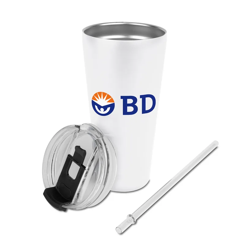 27 Oz. Trumbull Dual Wall No-Spill Vacuum Mug w/Straw view 6
