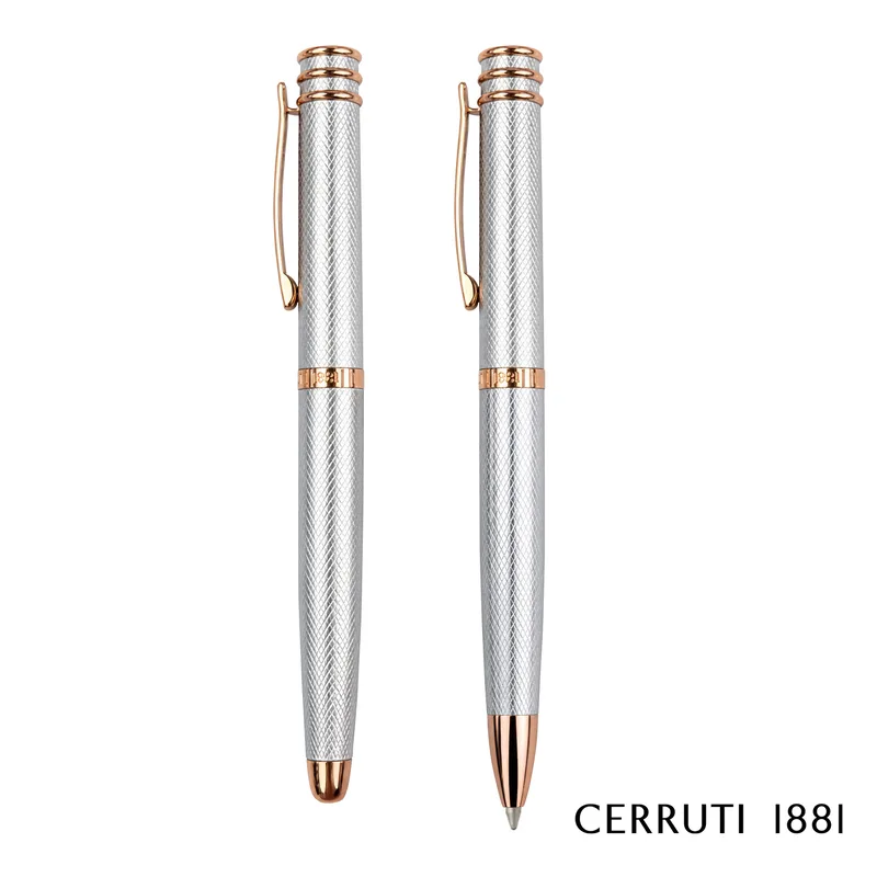 Cerruti 1881® Austin Diamond Ballpoint & Rollerball Pen Set
