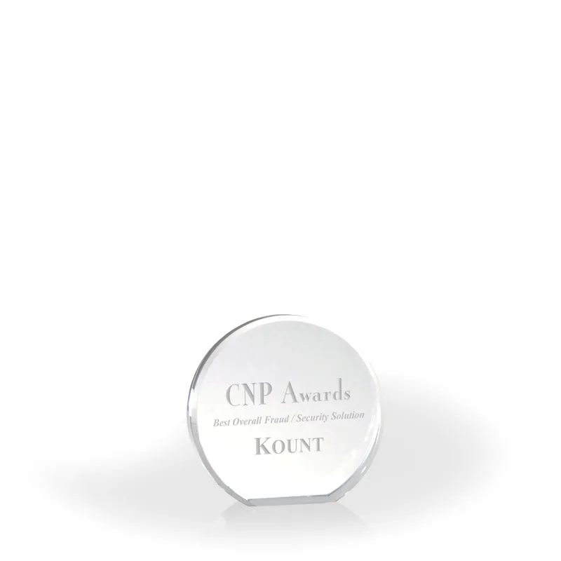 Halo Beveled Crystal Circle, Small