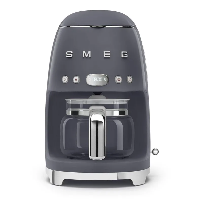 Smeg 50's Retro-Style 10 Cup Drip Filter Coffee Machine Slate Gray
