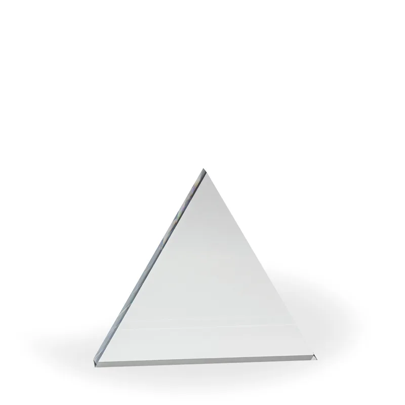 Triad Acrylic Paperweight Award - Engraved view 2