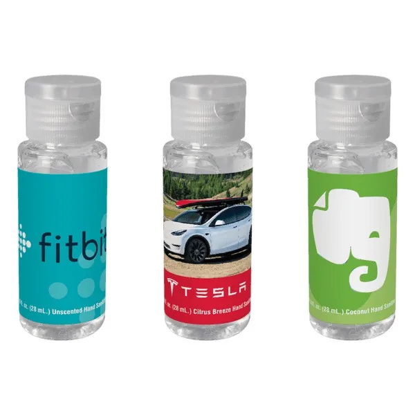 2 oz. Clear Sanitizer in Cylinder Bottle w/Clear Flip Top view 2