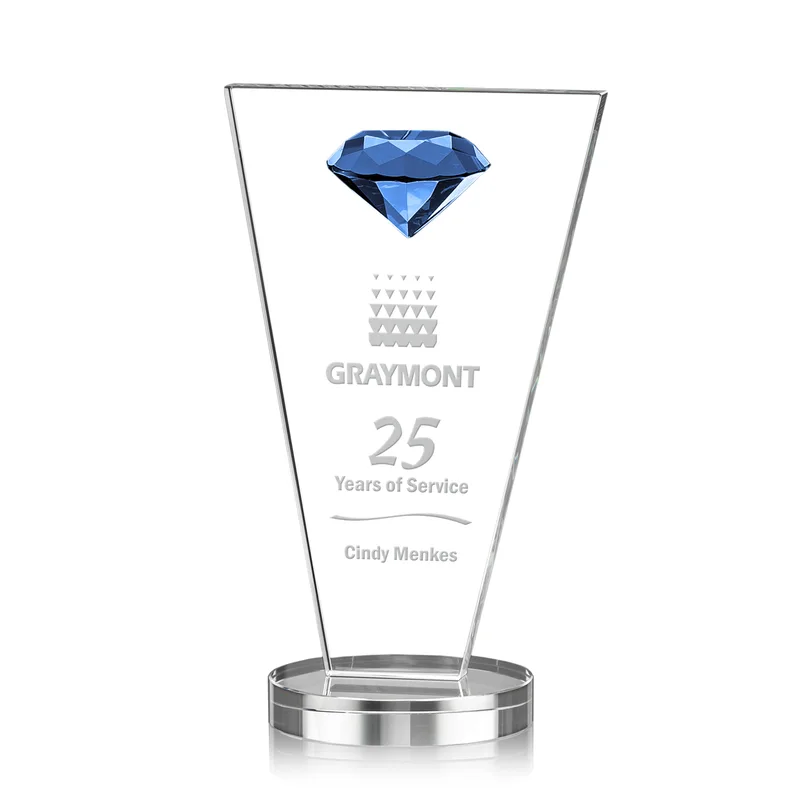 Sapphire, 3.625" x 6.5" x 2.75"
