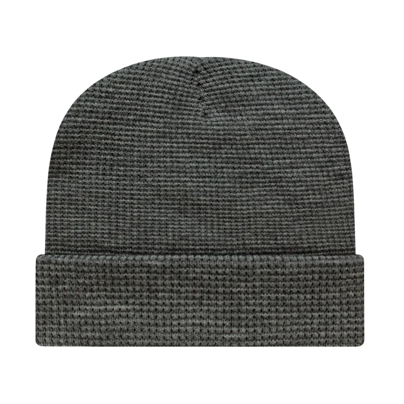 Waffle Knit Cap With Cuff view 3