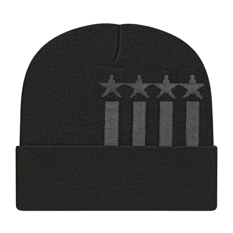 Stars & Stripes Knit Cap with Cuff view 2
