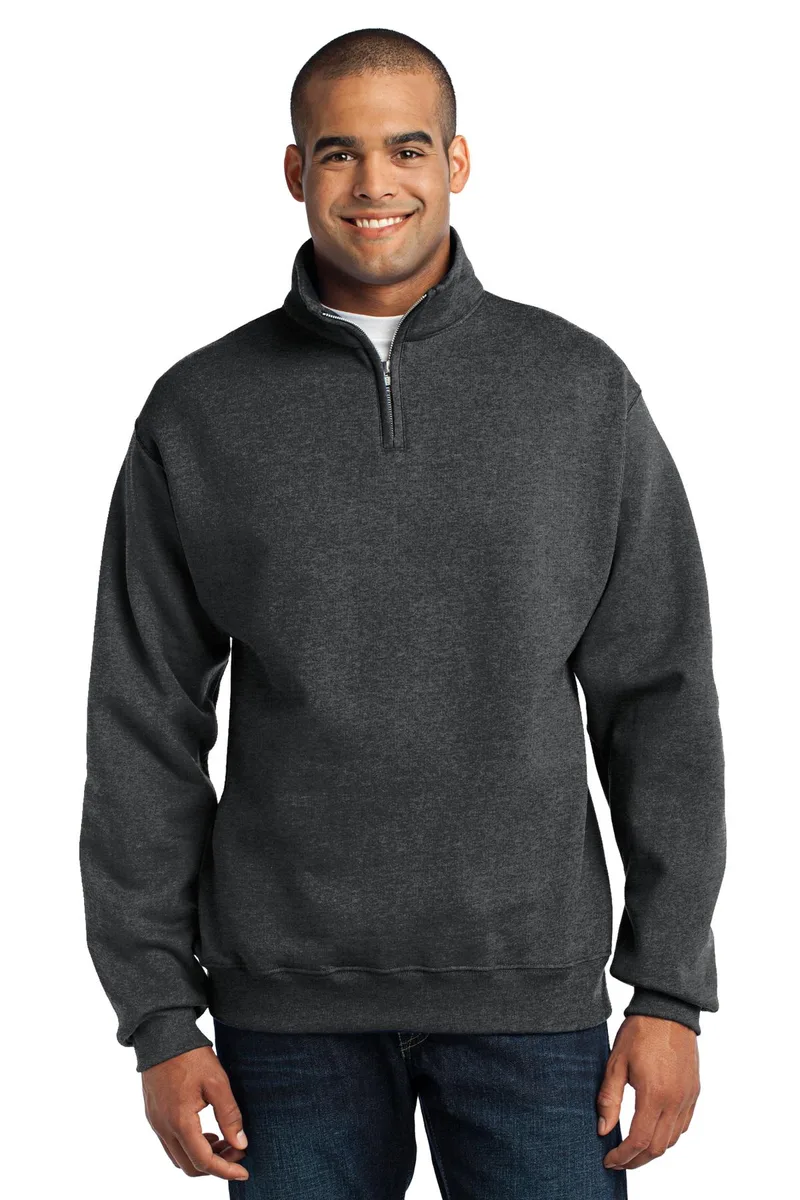 Jerzees® - NuBlend® 1/4-Zip Cadet Collar Sweatshirt. view 2