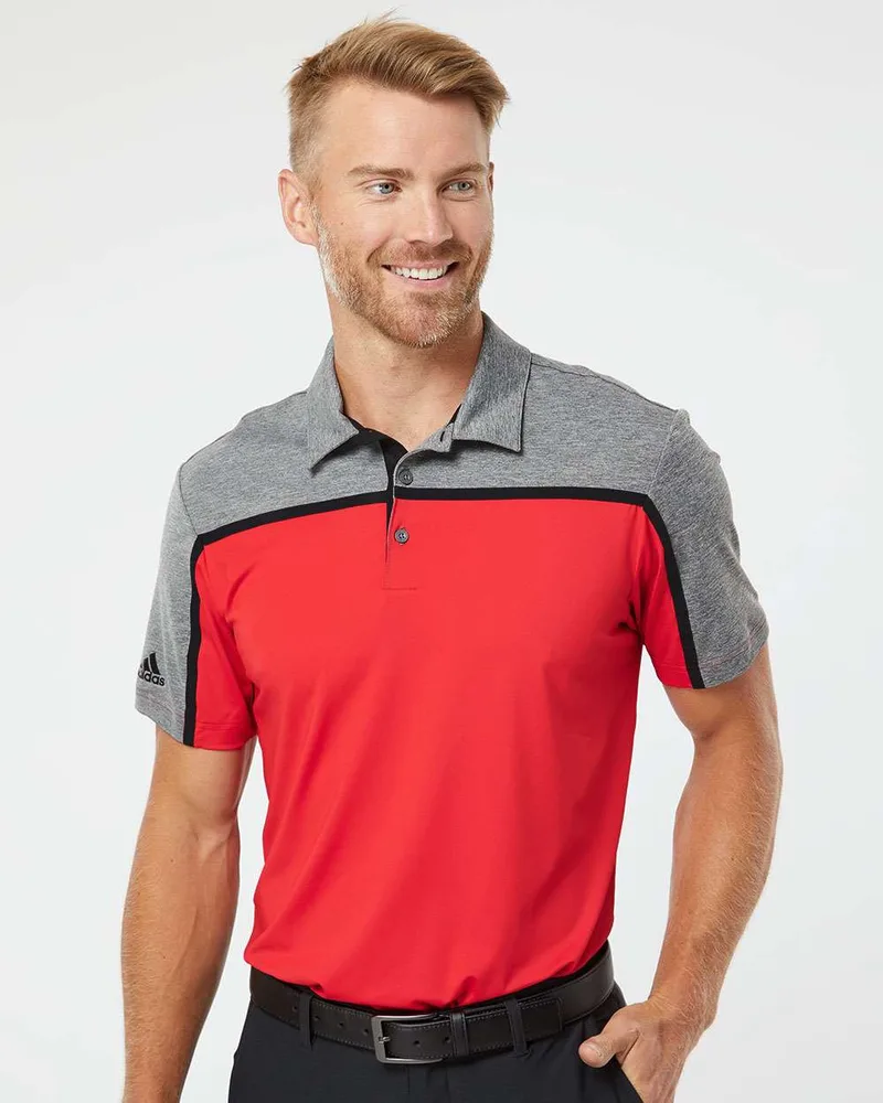 Adidas® Ultimate Color Block Polo Shirt view 2