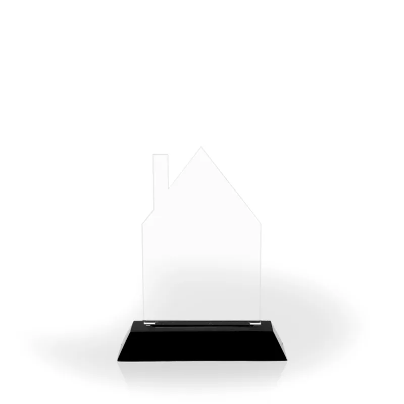 Homestead Award with Black Wood Base, Large - Engraved view 2