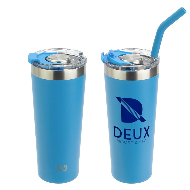 NAYAD® Trouper 22 oz Stainless Double-wall Tumbler with Straw view 5