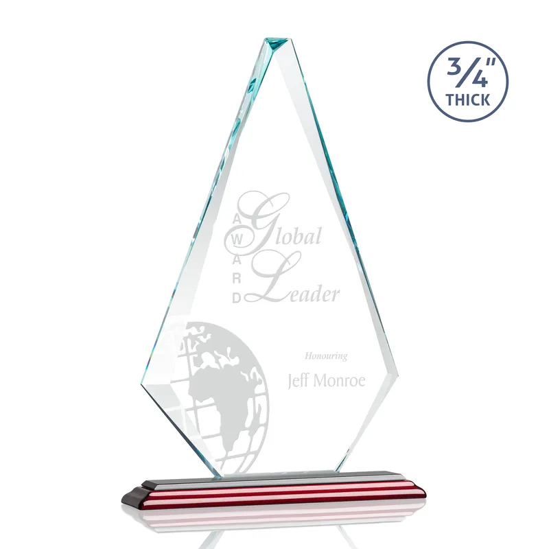 Deep Etch, Standard base, Rosewood, 10" x 15.25" x 3"