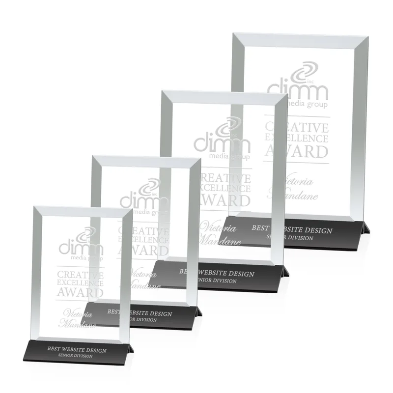 Deep Etch, Vertical, Starfire Crystal, Black