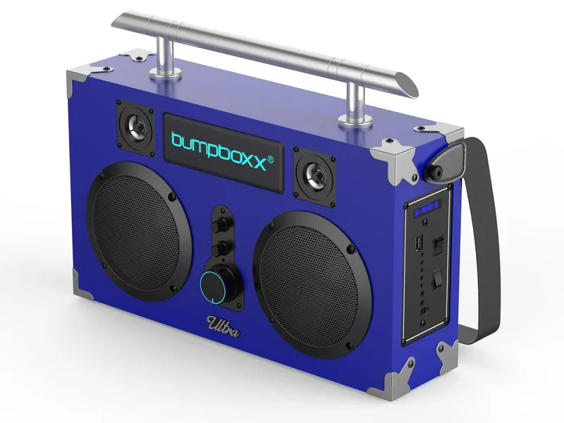 Bumpboxx Utra Bluetooth Boombox, Blue