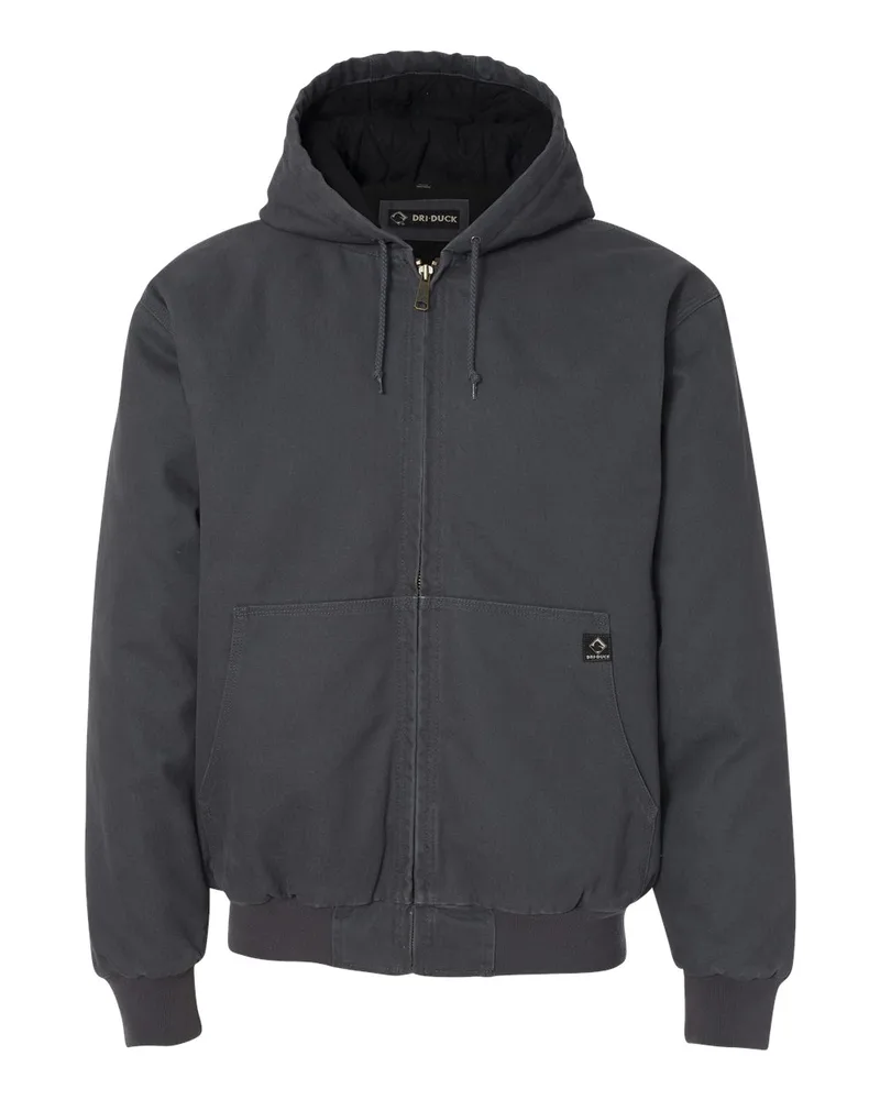 Dri Duck® Cheyenne Hooded Boulder Cloth™ Hooded Jacket w/Tricot Quilt Lining view 3
