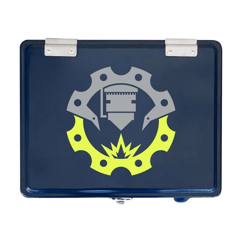 Metal Party Cooler, Front & Top Imprint view 2