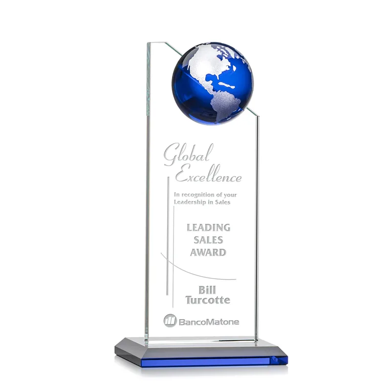 Deep Etch, Blue, Silver, Blue/silver 4" x 8.5" x 3"