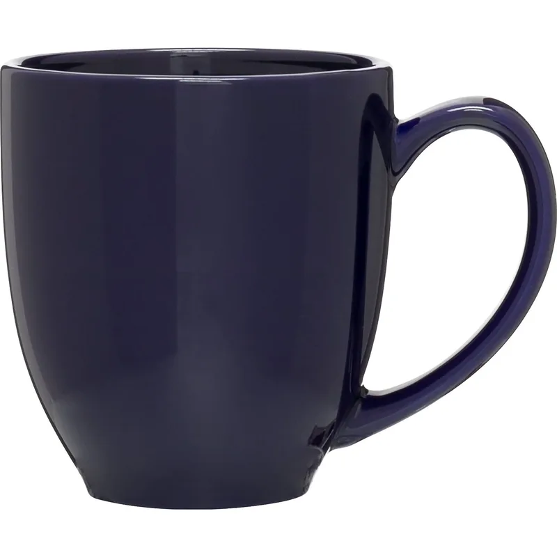 15 oz Bistro Ceramic Mug (Cobalt Blue) view 2