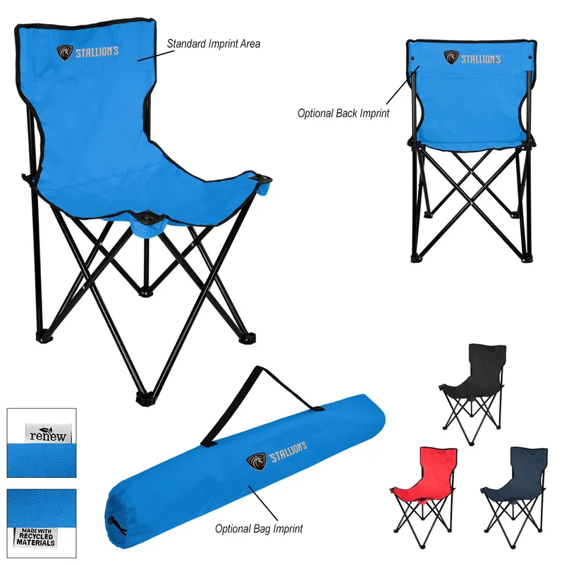 Rpet Folding Chair With Carrying Bag view 2