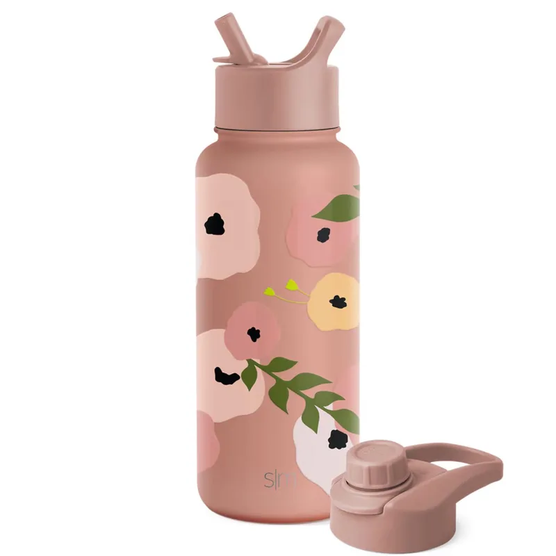 32 oz Simple Modern® Stainless Steel Insulated Summit Water Bottle w/ Straw Lid view 5