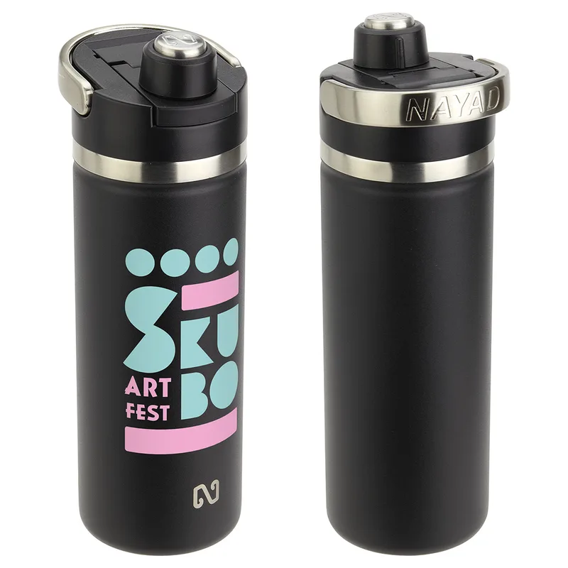 NAYAD® Traveler 18 oz Stainless Double-wall Bottle with Twist-Top Spout view 3