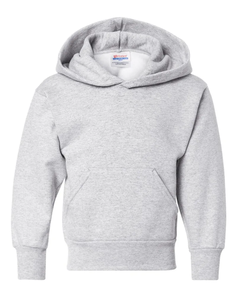 Hanes® Youth EcoSmart® Hooded Sweatshirt view 2