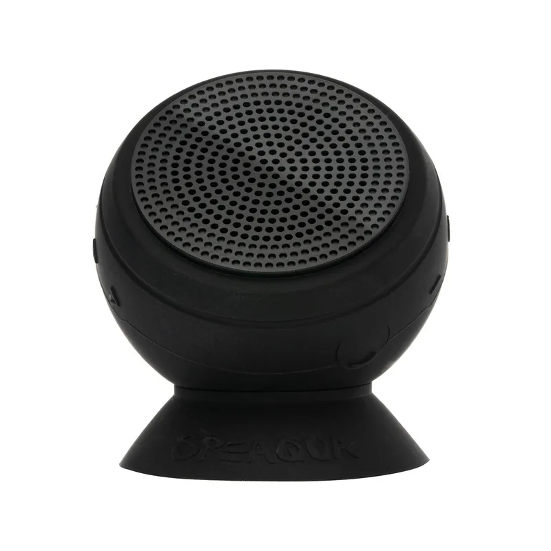 Speaqua The Barnacle Pro 2.0 Waterproof Bluetooth Speaker w/8 Gb Internal Memory In Manta Ray Black
