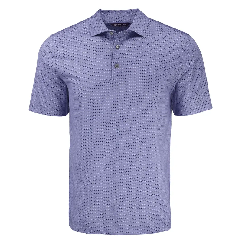 Cutter & Buck Pike Eco Shadow Check Print Recycled Mens Polo view 3