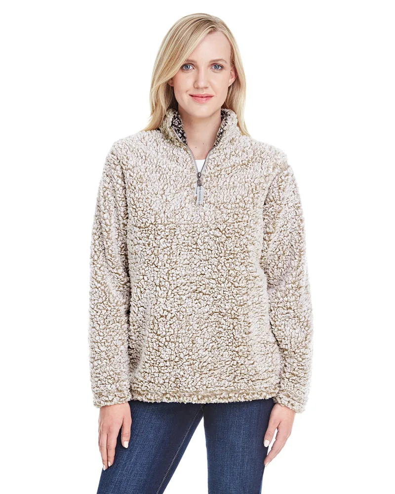 J AMERICA Ladies' Epic Sherpa Quarter-Zip view 5