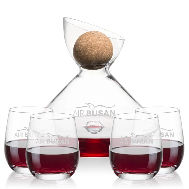 Carafe & 4 Stemless
