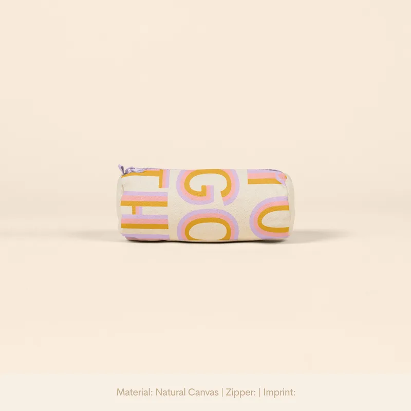 Natural Canvas Beige Logo Front