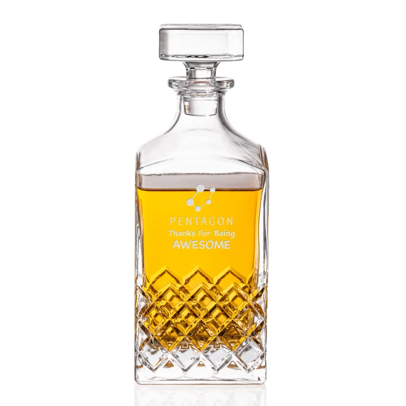 Decanter, Deep Etch, 32 oz