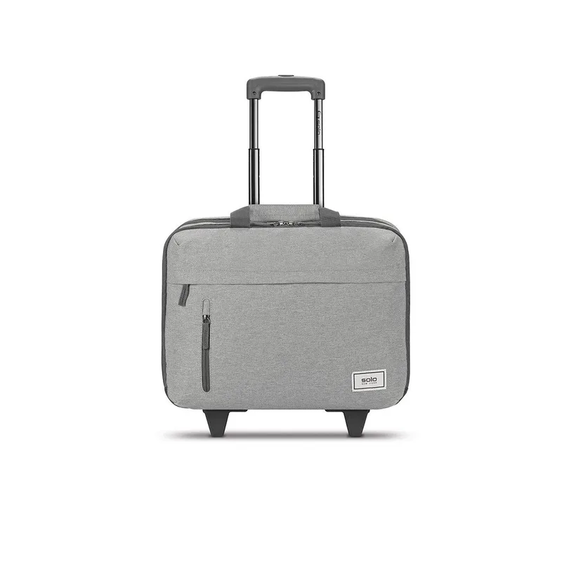 Solo New York Re:Start Underseat Heather Gray Rolling Case