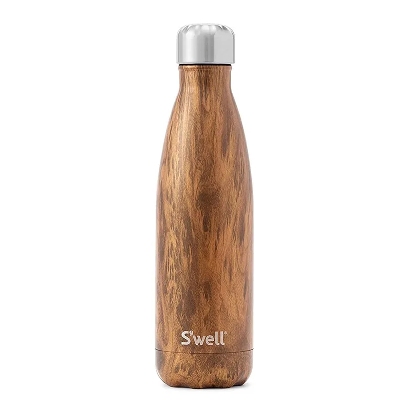 S well 17 Oz. Teakwood Stainless Steel Water Bottle