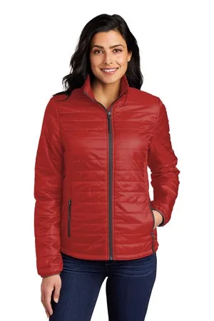 Port Authority® Women's Packable Puffy Jacket view 3