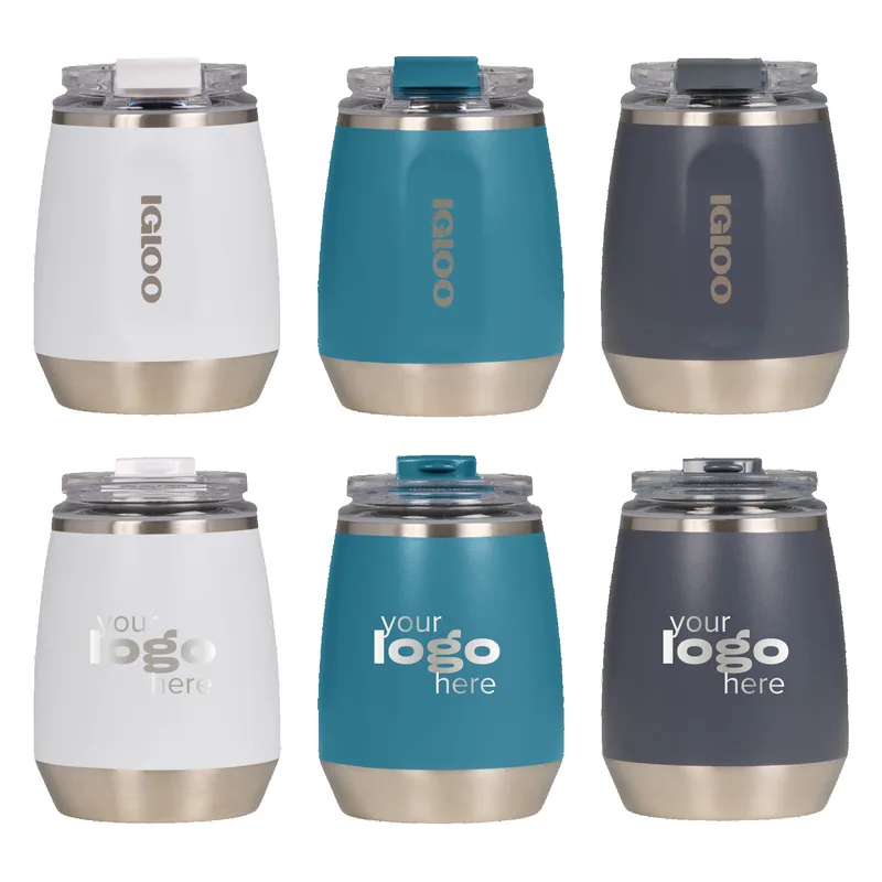 10 Oz. Igloo® Flip n' Sip Stainless Steel Wine Tumbler view 2