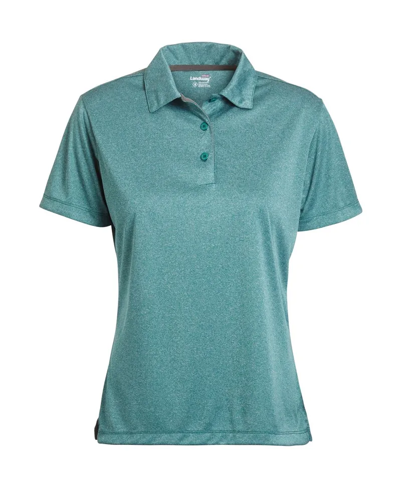 Ladies' Vertex Heathered Knit Shirt view 2