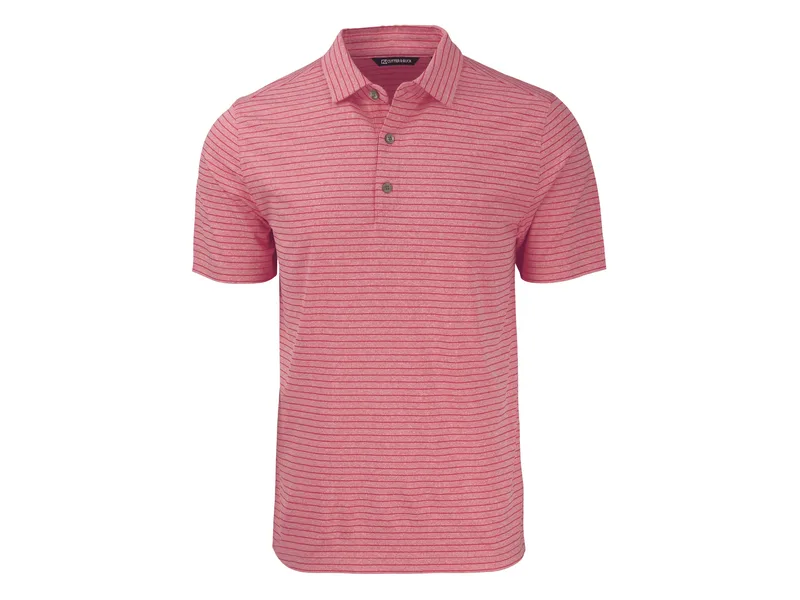 Cutter & Buck Forge Eco Heather Stripe Stretch Recycled Mens Big & Tall Polo view 6