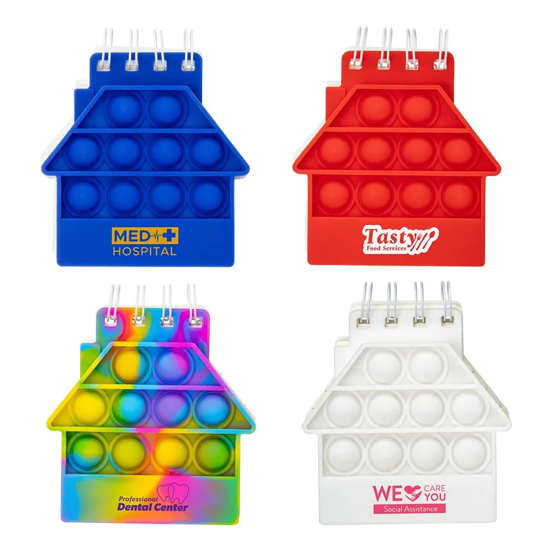 House Spiral Notebook Push Pop
